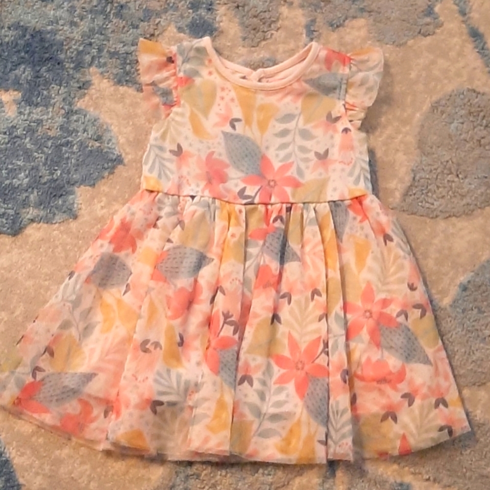 Isaac Mizrahi Baby dress size 3-6 months Pink and Floral